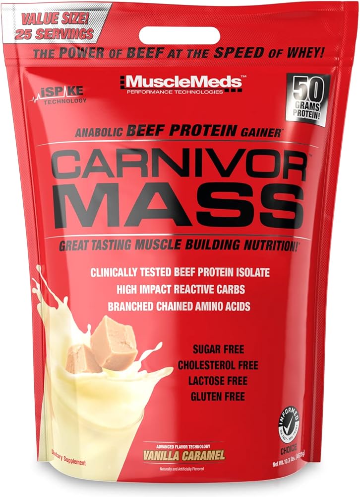 MuscleMeds Carnivor Mass Beef Protein Gainer