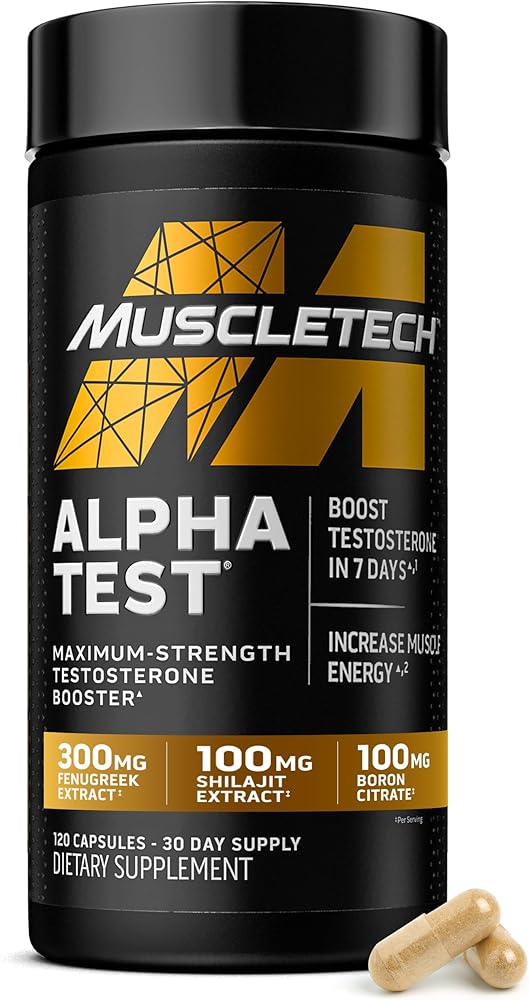 MuscleTech AlphaTest Maximum Strength Testosterone Booster