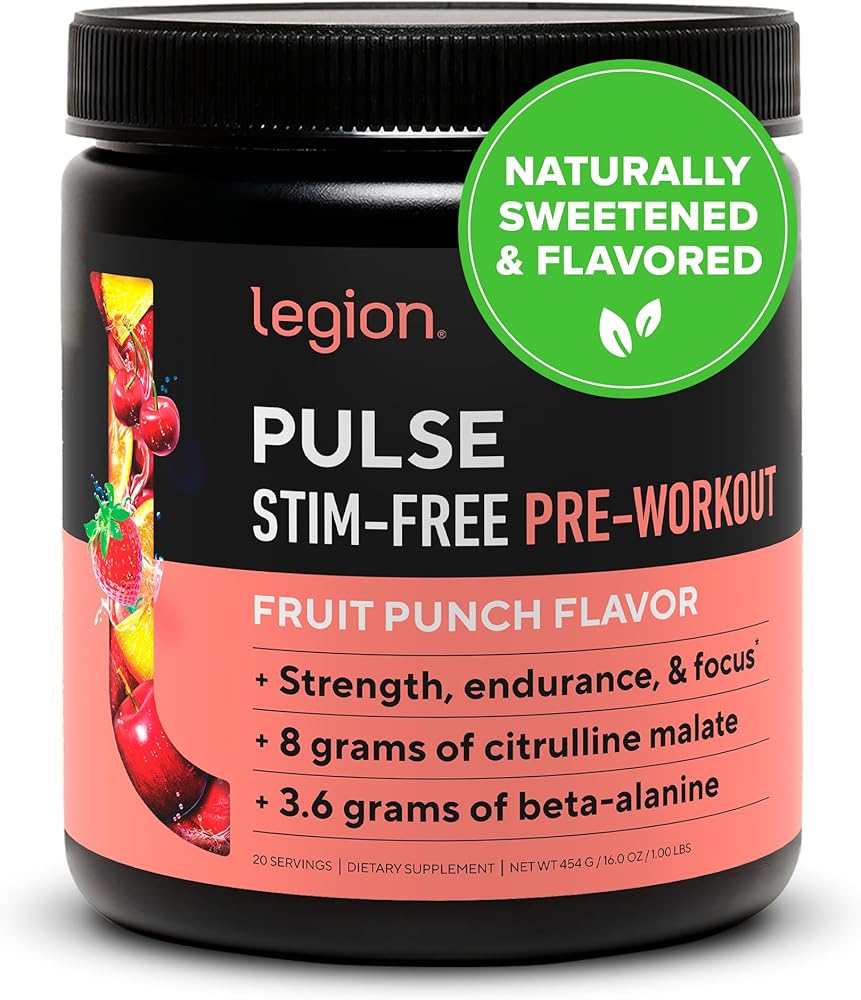 Legion Pulse Natural Pre-Workout Supplement