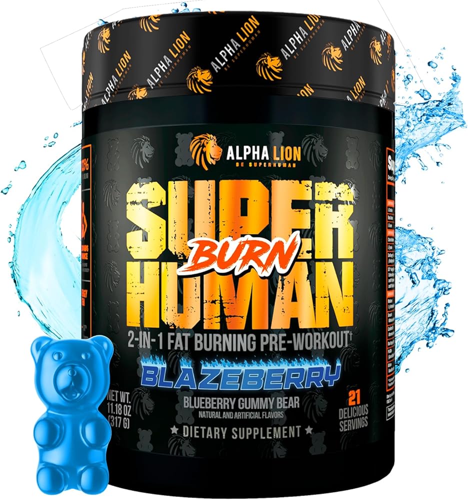 ALPHA LION Superhuman Burn 2-in-1 Pre-Workout Fat Burner