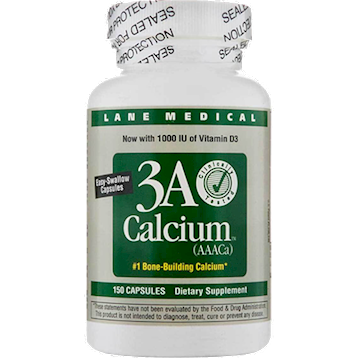 Lane Medical - 3A Calcium (AAACa) 150 caps - Health & Wellness