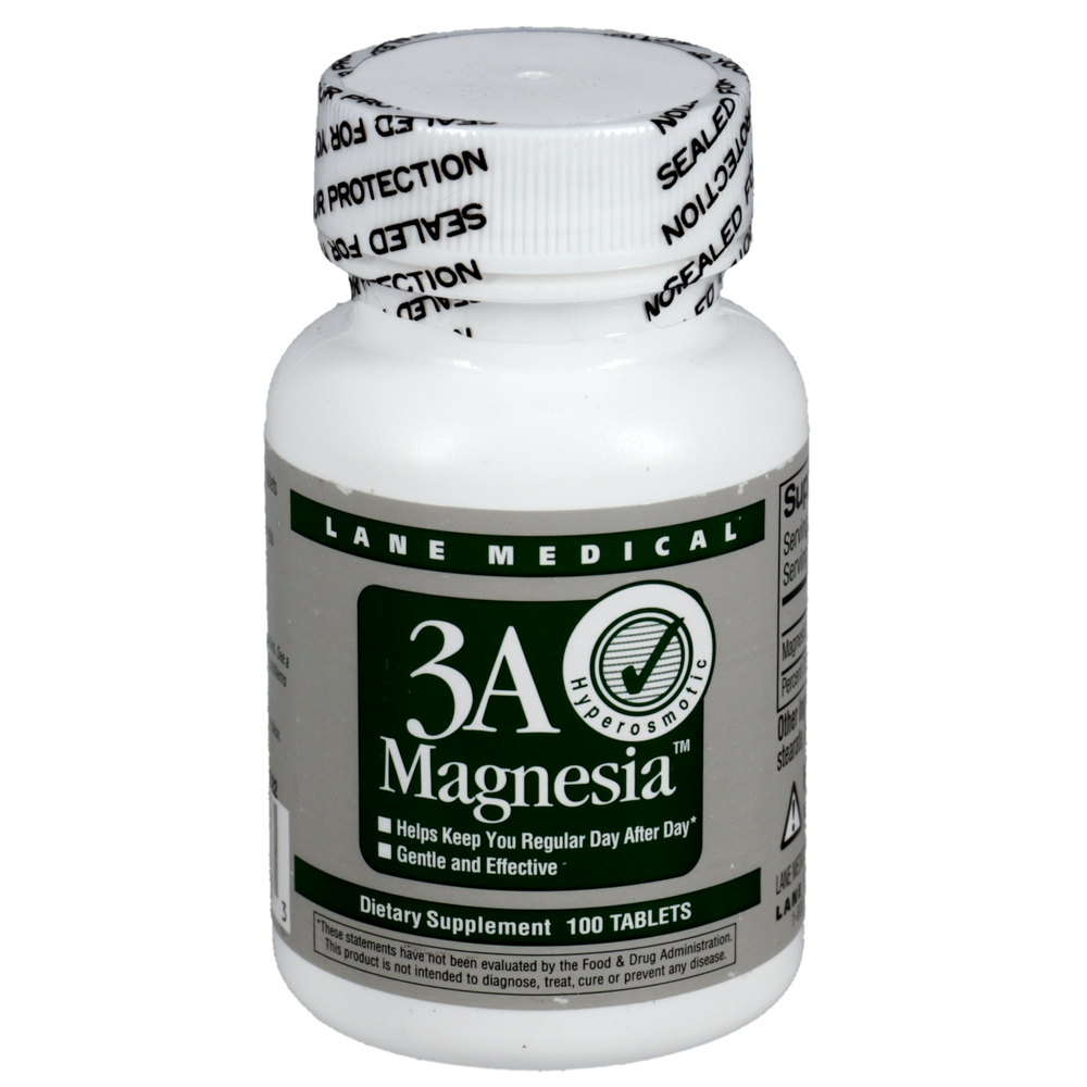 Lane Medical - 3A Magnesia 100 tabs - Health & Wellness