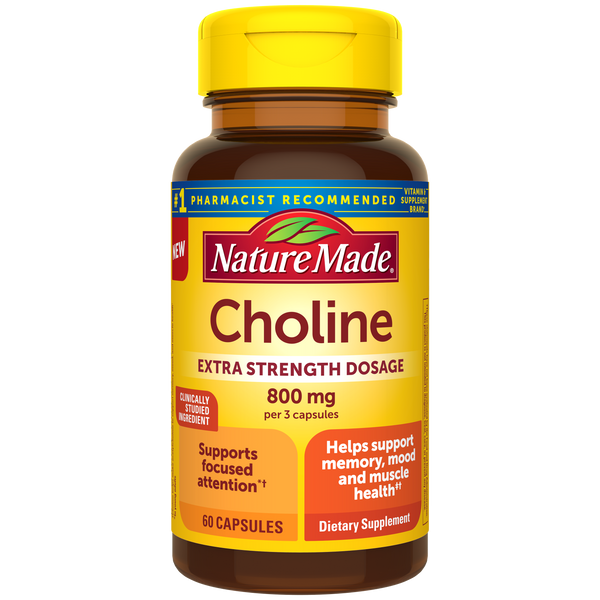 Nature Made Choline Extra Strength 800mg Capsules