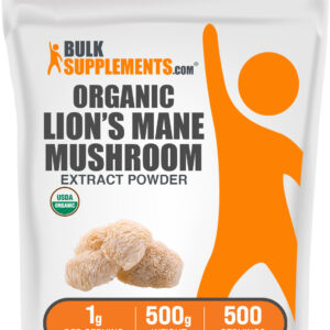 BulkSupplements Organic Lion's Mane Mushroom Extract Powder