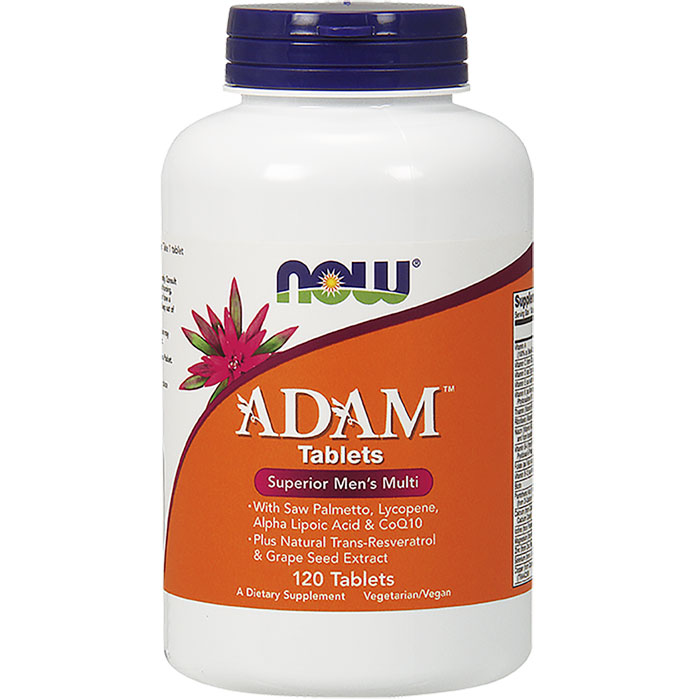 ADAM Superior Men'''s Multiple Vitamins, Male Multivitamin, 120 Tablets, NOW Foods | Multivitamins