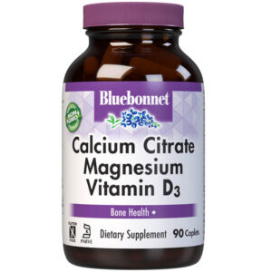 Calcium Citrate Magnesium Plus Vitamin D3, 90 Caplets, Bluebonnet Nutrition - Magnesium