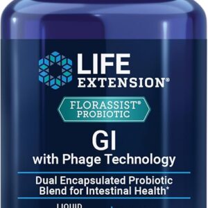 Life Extension FLORASSIST® Probiotic GI with Phage Technology (30 liquid vegetarian capsules)