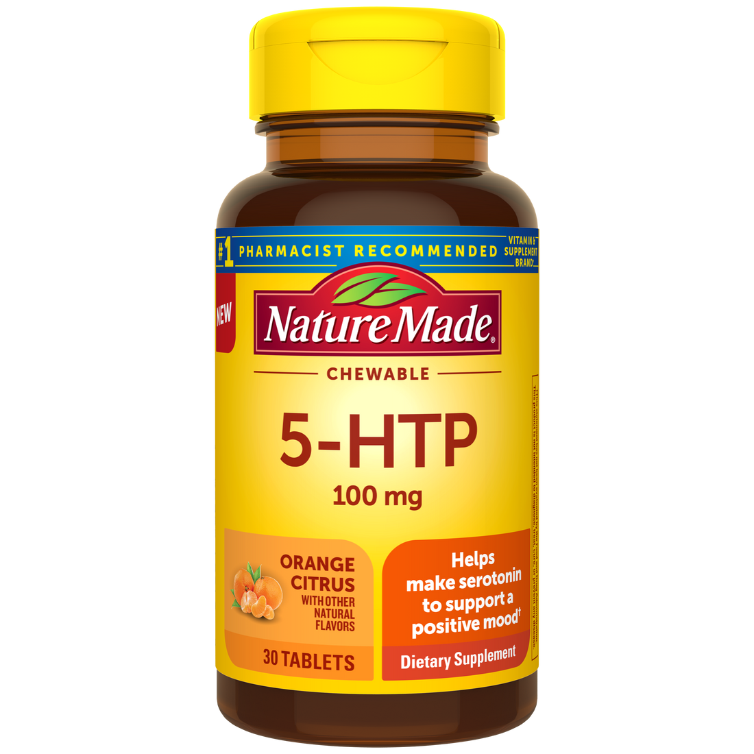 Nature Made 5-HTP 100 mg Chewable Tablets
