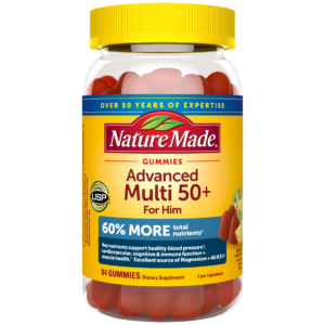 Nature Made Advanced Multivitamin 50+ For Him Gummies