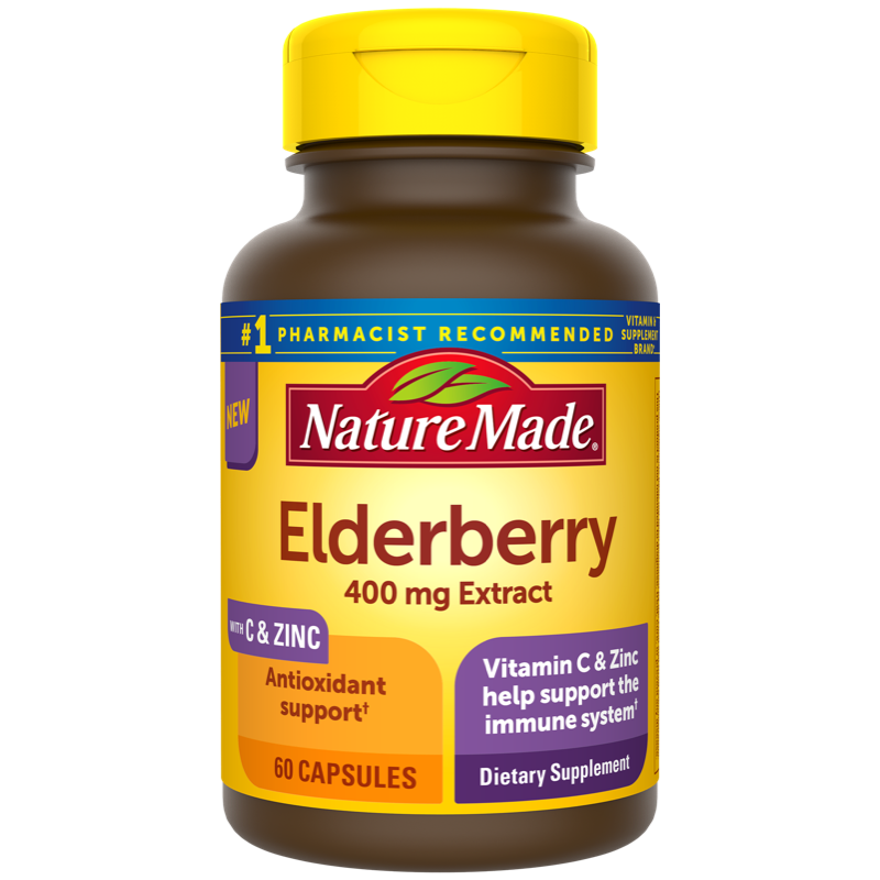Nature Made Elderberry Capsules with Vitamin C and Zinc