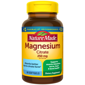 Nature Made Magnesium Citrate 250 Mg Per Serving Softgels