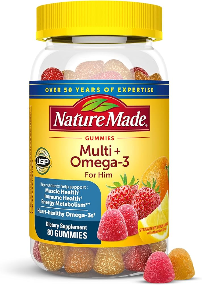 Nature Made Multi + Omega-3 For Him Gummies