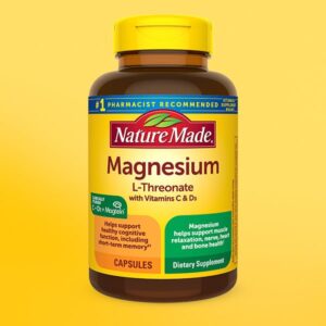 Nature Made Magnesium L-Threonate With Vitamins C & D3