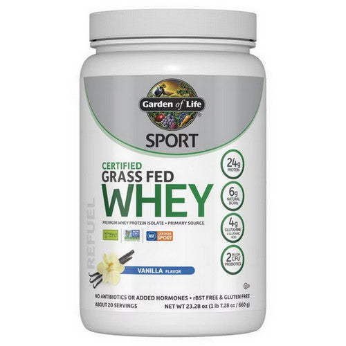Garden of Life Sport Grass Fed Whey Protein Vanilla 23.28 oz - Protein