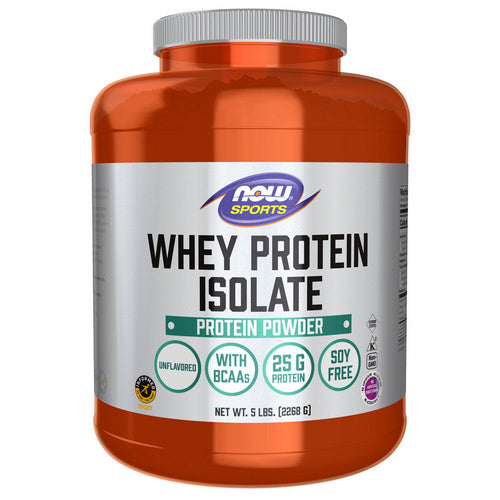 NOW Foods Whey Protein Isolate Unflavored 5 lbs - Protein