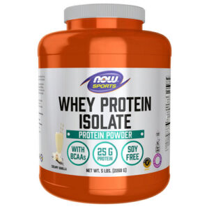 NOW Foods Whey Protein Isolate Creamy Vanilla 5 lbs - Protein