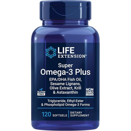 Life Extension Super Omega-3 Plus with Krill & Astaxanthin 120ct - Life Extension