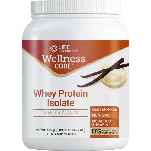 Life Extension Wellness Code Whey Protein Isolate Vanilla - Life Extension