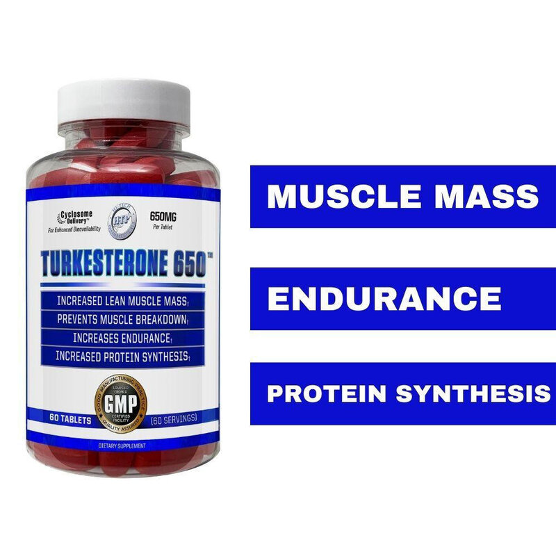Turkesterone 650 60ct by Hi-Tech Pharmaceuticals supplement bottle