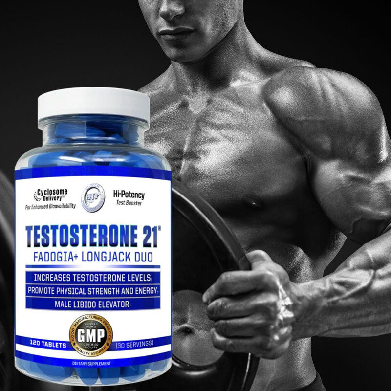 Testosterone 21 120ct by Hi-Tech Pharmaceuticals supplement bottle