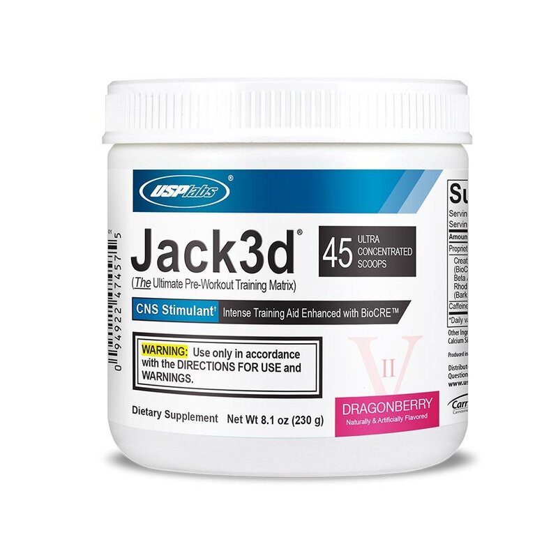 Jack3d 45sv Pre-Workout by USP Labs supplement container