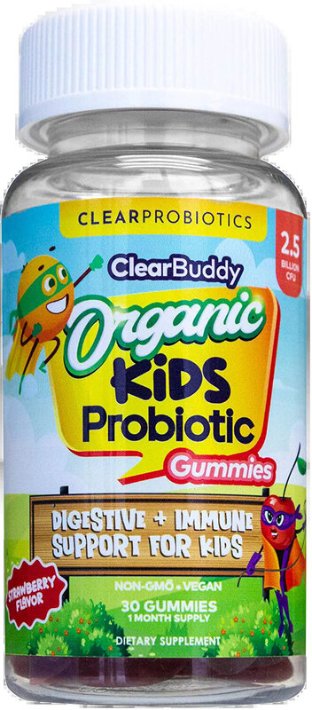 Clear Buddy Organic Kids Probiotic Gummies bottle