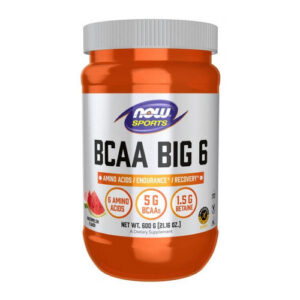 NOW Foods BCAA Big 6 Watermelon Powder 600g - Amino Acids