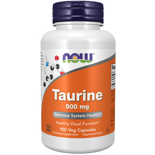 NOW Foods L-Taurine 1000mg 100 Capsules - Amino Acids