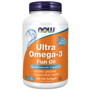 NOW Foods Ultra Omega-3 Fish Oil 180 Softgels - Fish Oil & Omega-3