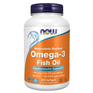 NOW Foods Omega-3 Fish Oil 1000mg 200 Softgels - Fish Oil & Omega-3