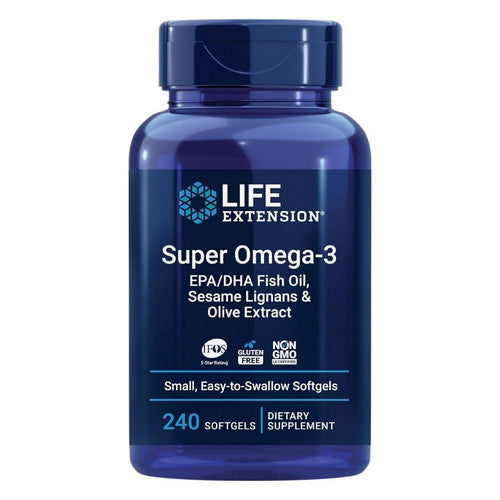 Life Extension Super Omega-3 EPA DHA 240 Softgels - Fish Oil & Omega-3
