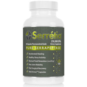 Serretia 250,000 SPUs, Pure Serrapeptase, 30 Capsules, Arthur Andrew Medical - Health & Wellness