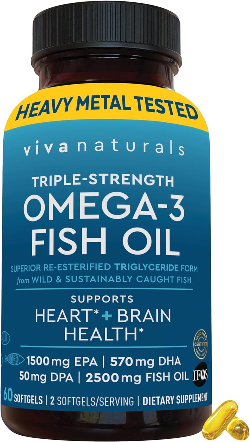 Viva Naturals Triple Strength Omega-3 Fish Oil