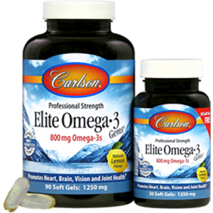 Carlson Labs - Elite Omega 3 Gems 90+30 softgels
